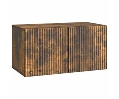 TV staliukas Sieninė TV spintelė Dūminio ąžuolo 59,5 x 31 x 30 cm