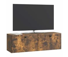 TV staliukas Sieninė TV spintelė 98 x 31 x 30 cm Dūminio ąžuolo