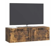 TV staliukas Sieninė TV spintelė Dūminio ąžuolo 98 x 31 x 30 cm