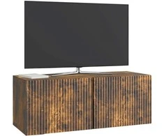 TV staliukas Sieninė TV spintelė Dūminio ąžuolo 78,5 x 31 x 30 cm