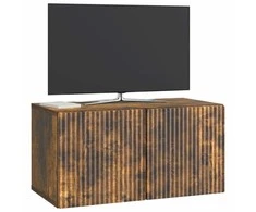 TV staliukas Sieninė TV spintelė Dūminio ąžuolo 59,5 x 31 x 30 cm