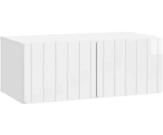 TV staliukas Sieninė TV spintelė Itin blizgi balta 78,5 x 41 x 30 cm