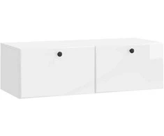 TV staliukas Sieninė TV spintelė 98 x 41 x 30 cm Itin blizgi balta
