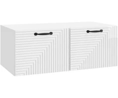 TV staliukas Sieninė TV spintelė Itin blizgi balta 78,5 x 41 x 30 cm