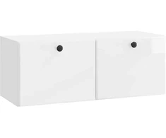 TV staliukas Sieninė TV spintelė 78,5 x 31 x 30 cm Itin blizgi balta
