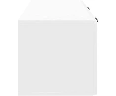 TV staliukas Sieninė TV spintelė Itin blizgi balta 78,5 x 31 x 30 cm