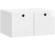 TV staliukas Sieninė TV spintelė 59,5 x 41 x 30 cm Itin blizgi balta
