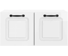 TV staliukas Sieninė TV spintelė Itin blizgi balta 59,5 x 31 x 30 cm