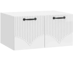 TV staliukas Sieninė TV spintelė Itin blizgi balta 59,5 x 41 x 30 cm