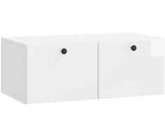 TV staliukas Sieninė TV spintelė 78,5 x 41 x 30 cm Itin blizgi balta