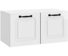 TV staliukas Sieninė TV spintelė Itin blizgi balta 59,5 x 31 x 30 cm