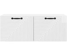 TV staliukas Sieninė TV spintelė Itin blizgi balta 78,5 x 31 x 30 cm