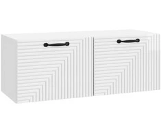 TV staliukas Sieninė TV spintelė Itin blizgi balta 78,5 x 31 x 30 cm