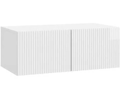 TV staliukas Sieninė TV spintelė Itin blizgi balta 78,5 x 41 x 30 cm
