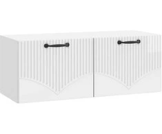 TV staliukas Sieninė TV spintelė Itin blizgi balta 78,5 x 31 x 30 cm