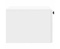TV staliukas Sieninė TV spintelė 59,5 x 41 x 30 cm Itin blizgi balta
