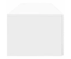 TV staliukas Sieninė TV spintelė Itin blizgi balta 98 x 41 x 30 cm
