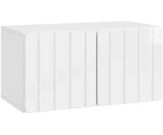 TV staliukas Sieninė TV spintelė Itin blizgi balta 59,5 x 31 x 30 cm