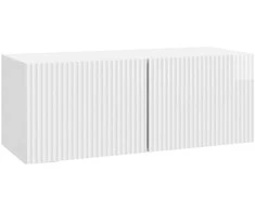TV staliukas Sieninė TV spintelė Itin blizgi balta 78,5 x 31 x 30 cm