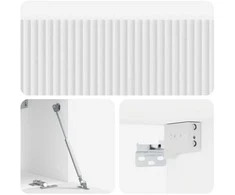 TV staliukas Sieninė TV spintelė 98 x 31 x 30 cm Itin blizgi balta