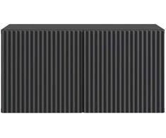 TV staliukas Sieninė TV spintelė 59,5 x 31 x 30 cm Juoda Apdirbta mediena