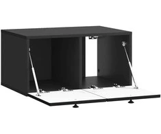 TV staliukas Sieninė TV spintelė Juoda 59,5 x 41 x 30 cm Apdirbta mediena
