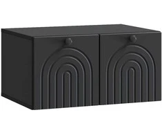 TV staliukas Sieninė TV spintelė Juoda 59,5 x 41 x 30 cm Apdirbta mediena