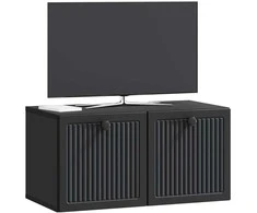 TV staliukas Sieninė TV spintelė Juoda 59,5 x 31 x 30 cm Apdirbta mediena