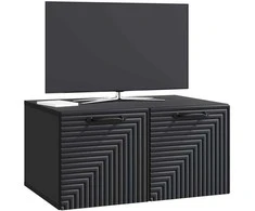 TV staliukas Sieninė TV spintelė Juoda 59,5 x 41 x 30 cm Apdirbta mediena