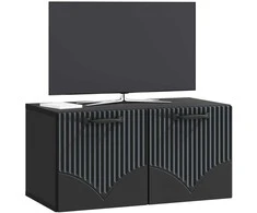 TV staliukas Sieninė TV spintelė Juoda 59,5 x 31 x 30 cm Apdirbta mediena