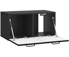 TV staliukas Sieninė TV spintelė Juoda 59,5 x 31 x 30 cm Apdirbta mediena