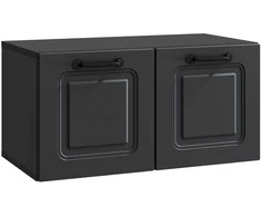 TV staliukas Sieninė TV spintelė Juoda 59,5 x 31 x 30 cm Apdirbta mediena