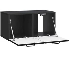 TV staliukas Sieninė TV spintelė Juoda 59,5 x 31 x 30 cm Apdirbta mediena
