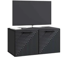 TV staliukas Sieninė TV spintelė Juoda 59,5 x 31 x 30 cm Apdirbta mediena