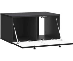 TV staliukas Sieninė TV spintelė Juoda 59,5 x 41 x 30 cm Apdirbta mediena