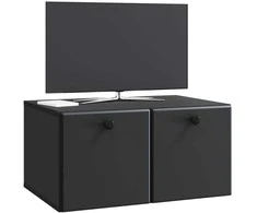 TV staliukas Sieninė TV spintelė 59,5 x 41 x 30 cm Juoda Apdirbta mediena