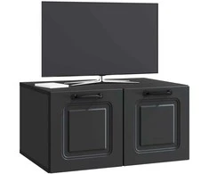 TV staliukas Sieninė TV spintelė Juoda 59,5 x 41 x 30 cm Apdirbta mediena