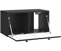 TV staliukas Sieninė TV spintelė 59,5 x 31 x 30 cm Juoda Apdirbta mediena