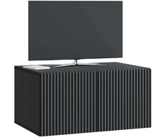 TV staliukas Sieninė TV spintelė Juoda 59,5 x 41 x 30 cm Apdirbta mediena