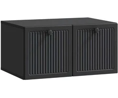 TV staliukas Sieninė TV spintelė Juoda 59,5 x 41 x 30 cm Apdirbta mediena