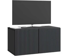 TV staliukas Sieninė TV spintelė Juoda 59,5 x 31 x 30 cm Apdirbta mediena