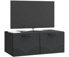 TV staliukas Sieninė TV spintelė Juoda 78,5 x 41 x 30 cm Apdirbta mediena