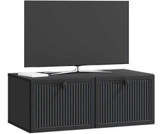 TV staliukas Sieninė TV spintelė Juoda 78,5 x 41 x 30 cm Apdirbta mediena