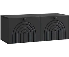 TV staliukas Sieninė TV spintelė Juoda 78,5 x 31 x 30 cm Apdirbta mediena