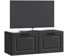 TV staliukas Sieninė TV spintelė Juoda 78,5 x 31 x 30 cm Apdirbta mediena