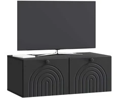 TV staliukas Sieninė TV spintelė Juoda 78,5 x 41 x 30 cm Apdirbta mediena