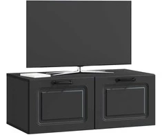 TV staliukas Sieninė TV spintelė Juoda 78,5 x 41 x 30 cm Apdirbta mediena