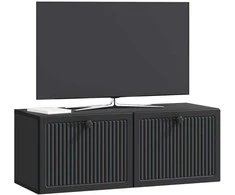 TV staliukas Sieninė TV spintelė Juoda 78,5 x 31 x 30 cm Apdirbta mediena
