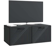 TV staliukas Sieninė TV spintelė Juoda 78,5 x 41 x 30 cm Apdirbta mediena