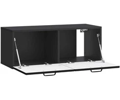 TV staliukas Sieninė TV spintelė Juoda 78,5 x 31 x 30 cm Apdirbta mediena